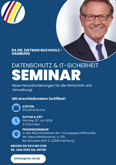 Datenschutz und IT Sicherheit 2025 Seminar new